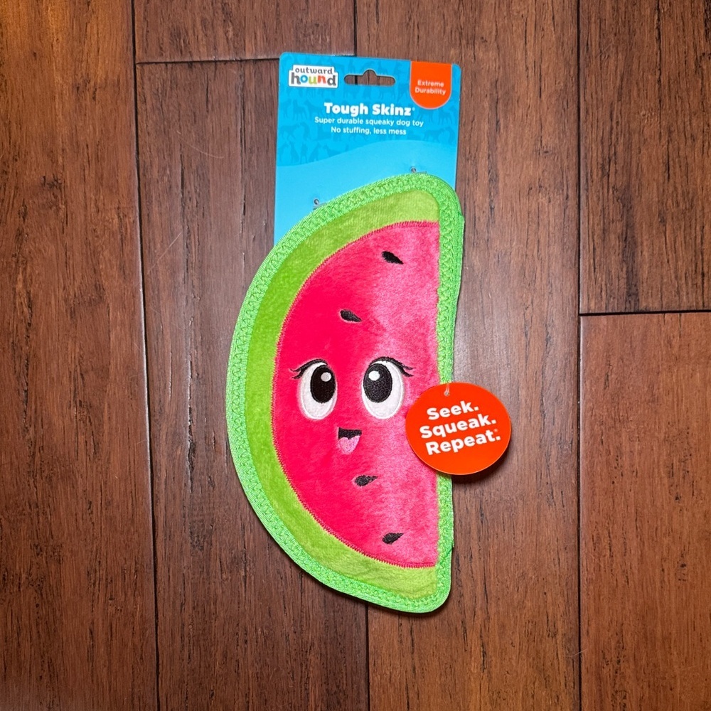 NWT Outward Hound Pink and Green Watermelon Dog Toy